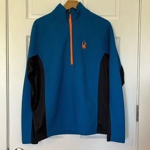 Spider core sweater medium 1/4 zip